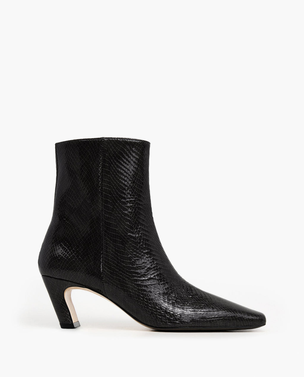 Xena Leather Black Snake Embossed