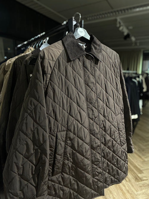 Weekend Max Mara, Pepato Quilted Jacket - Dark Brown
