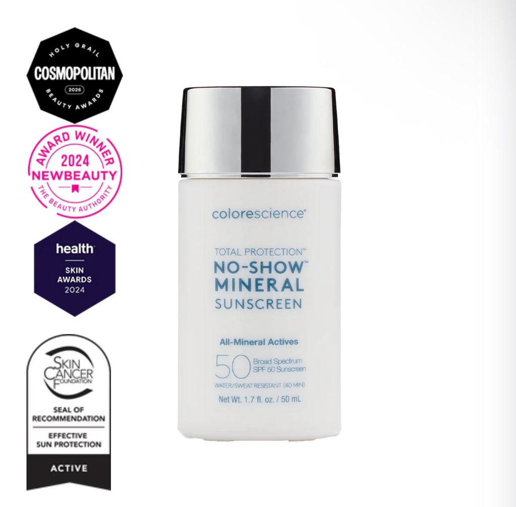 Coloresciense, Total Protection™ NO-SHOW MINERAL SUNSCREEN SPF 50 - Fysikaalinen aurinkosuoja