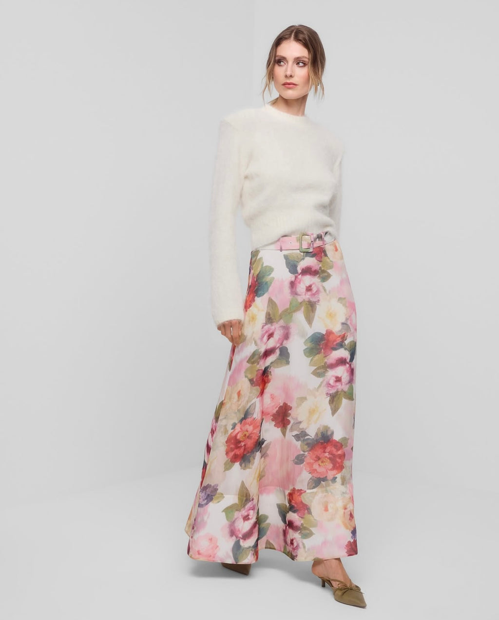 byTiMo, Hairy Knit Fitted Sweater