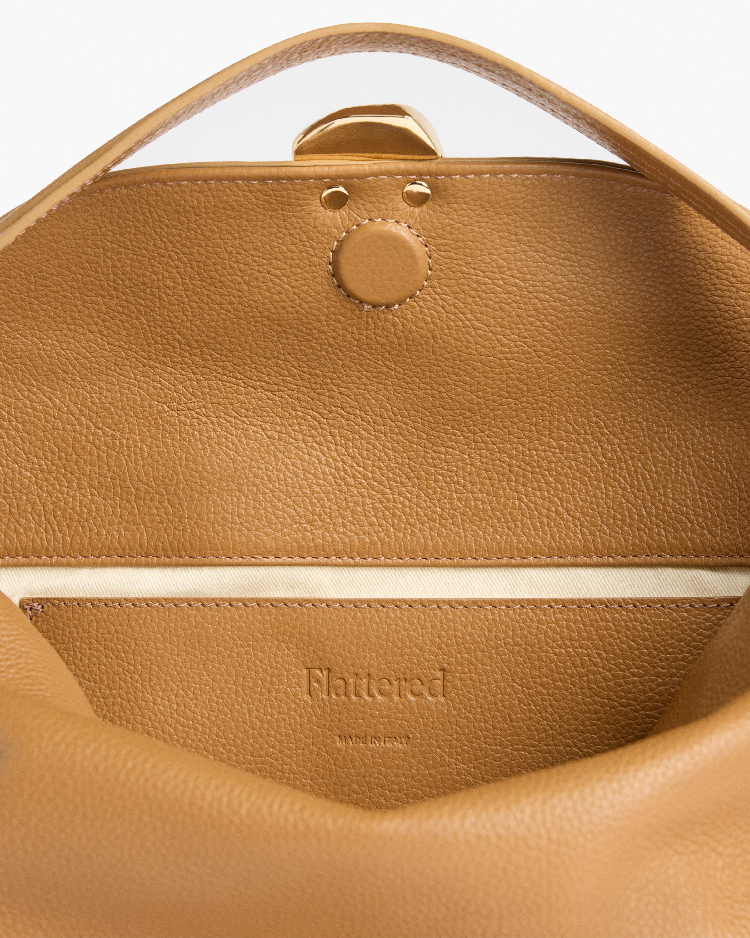 Hanna Grande Bag Grained Leather Cognac