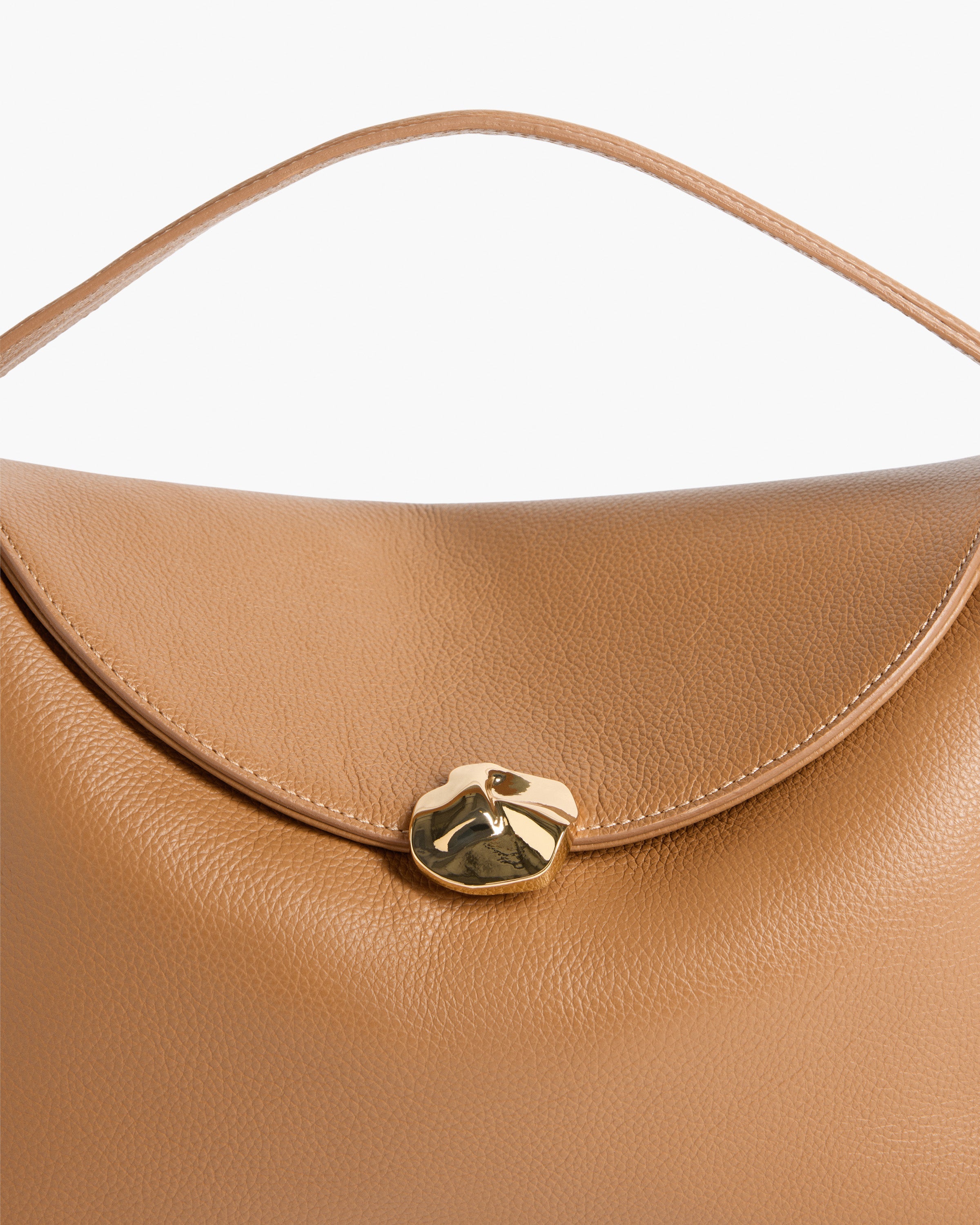 Hanna Grande Bag Grained Leather Cognac