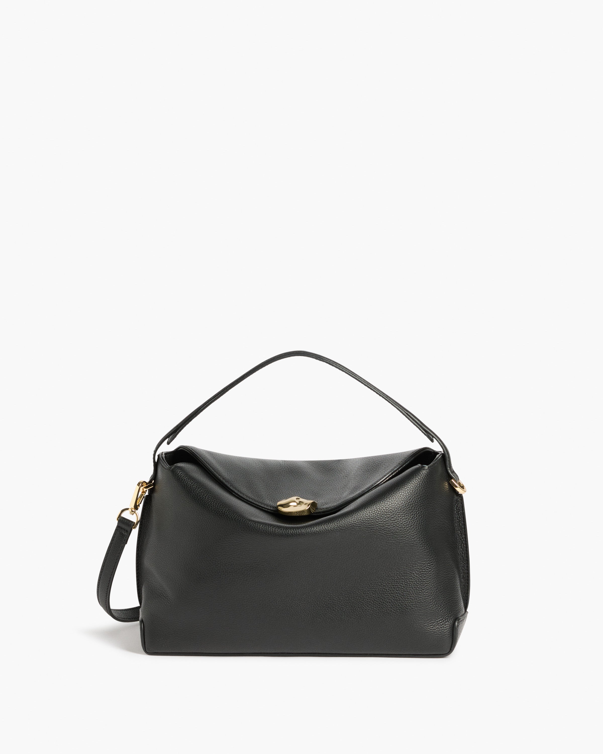 Hanna Grande Bag Grained Leather Black