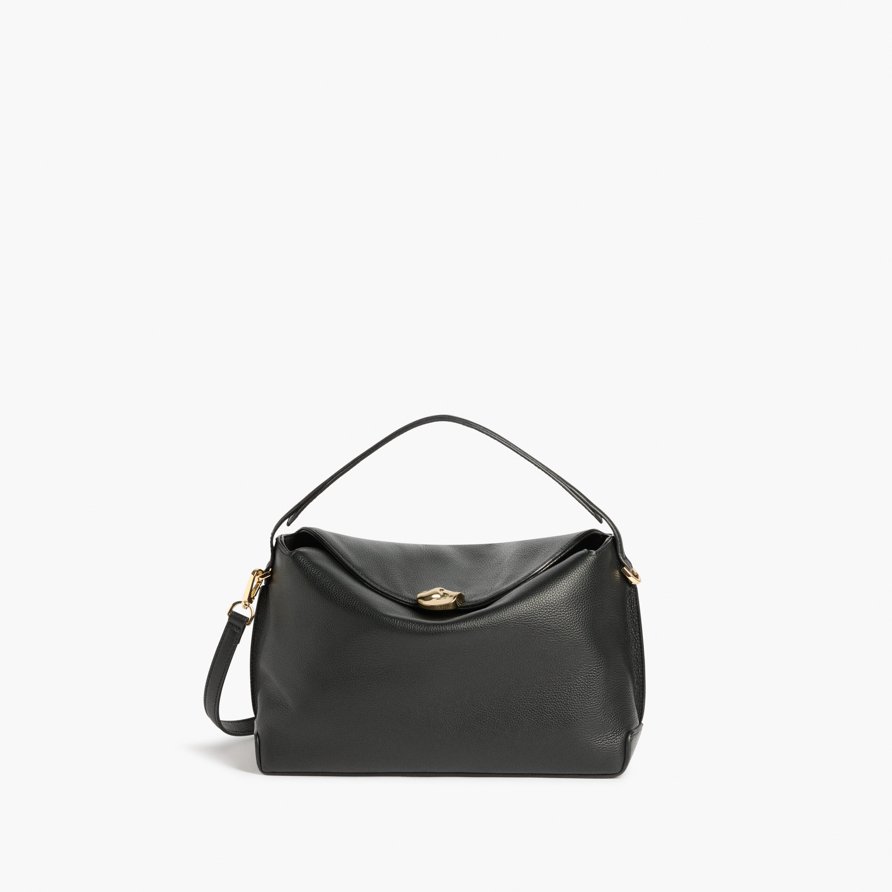 Hanna Grande Bag Grained Leather Black