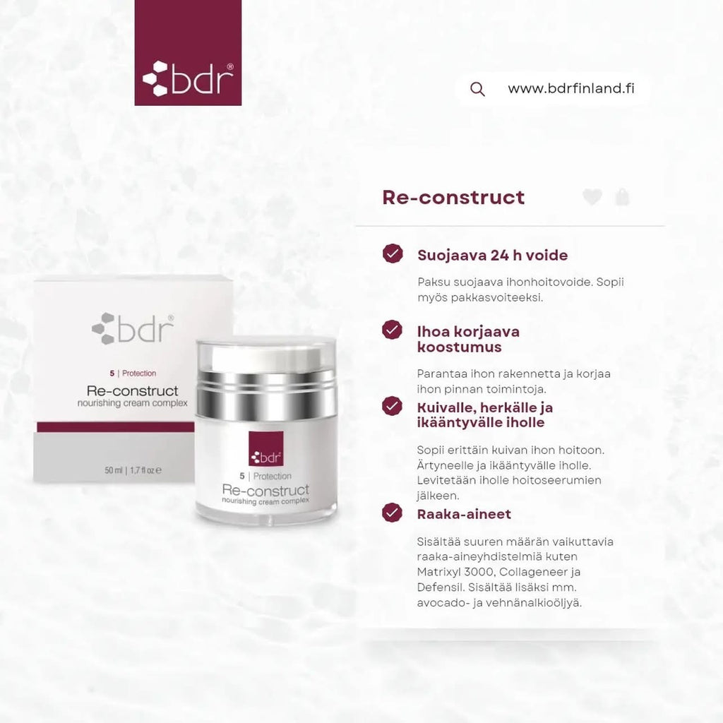 BDR, Re-Construct Nourisihing Cream Complex