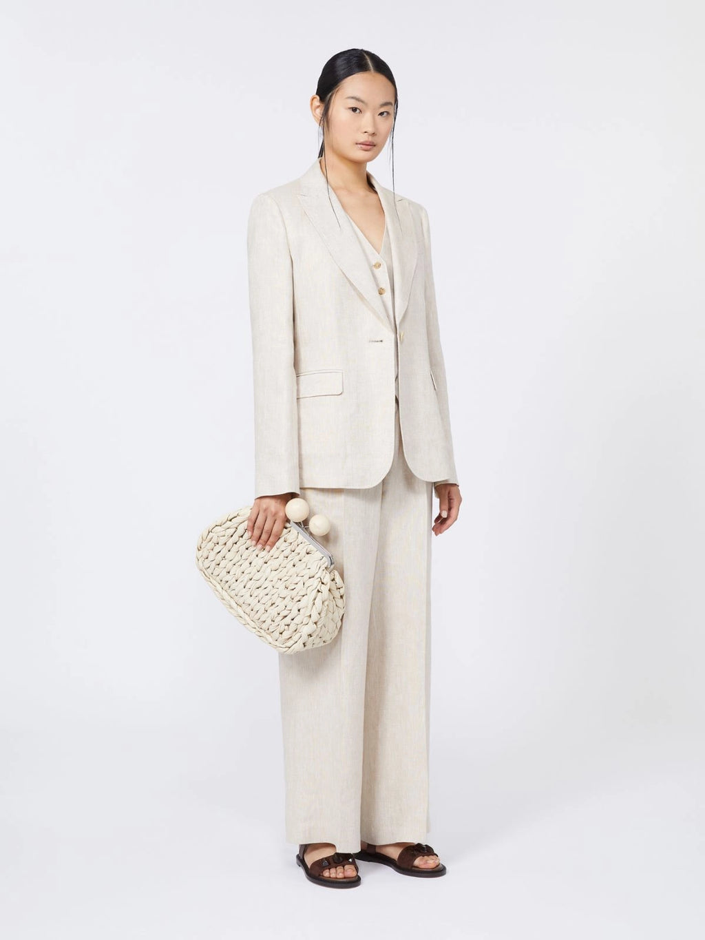 Weekend Max Mara, Libero Pasticcino Medium Nappa Leather Bag