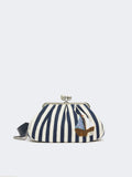 Weekend Max Mara, Gerusia Pasticcino Striped Cotton Bag