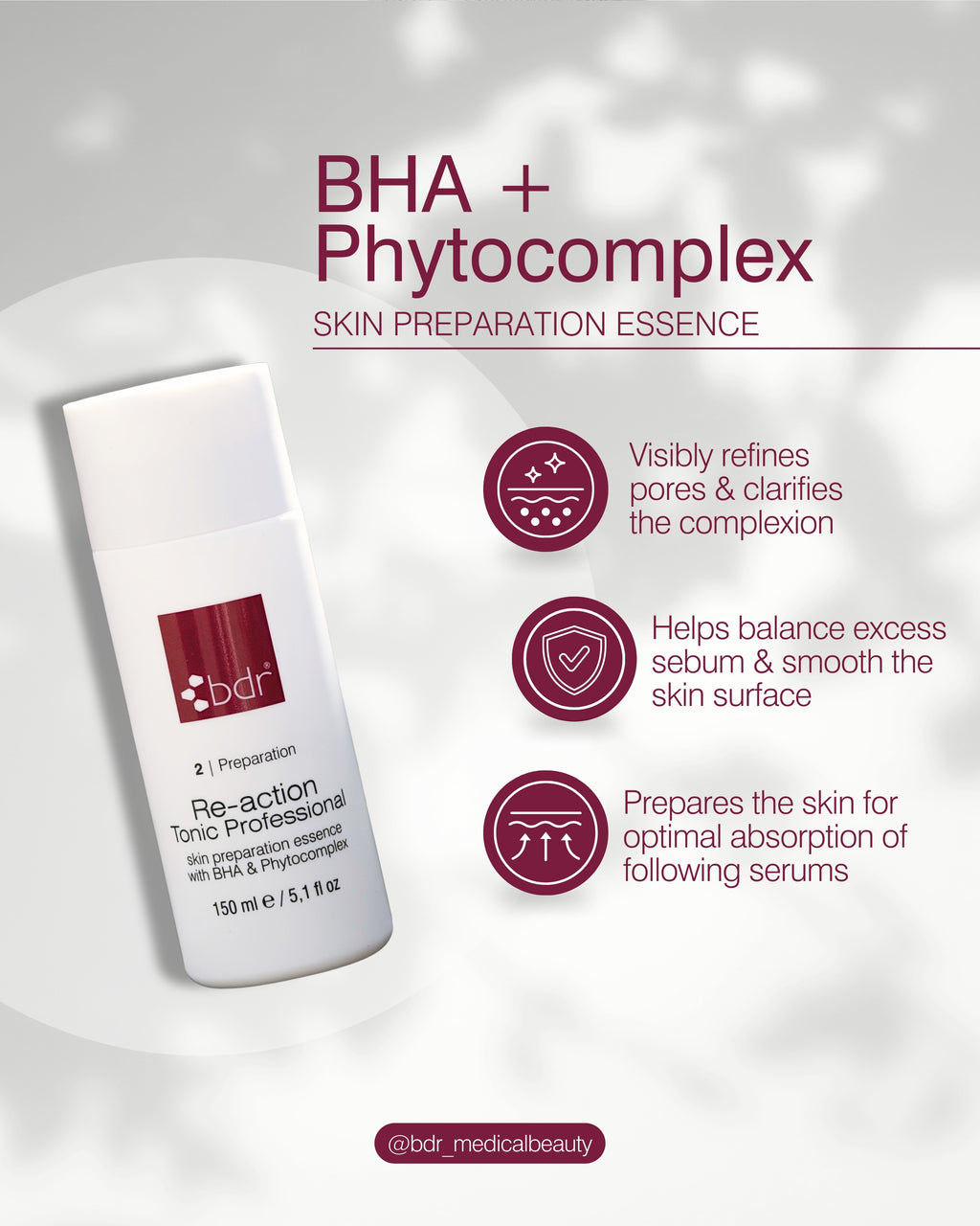 BDR, Re-Action Tonic Professional ihon valmisteluneste