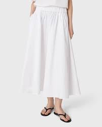 Marville Road, The Cleo Cotton Skirt, Crispy White