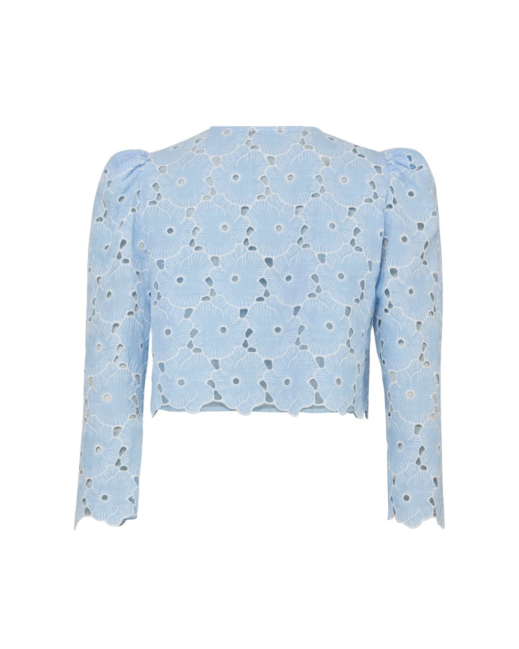 Broderie Anglaise Jacket, Light Blue