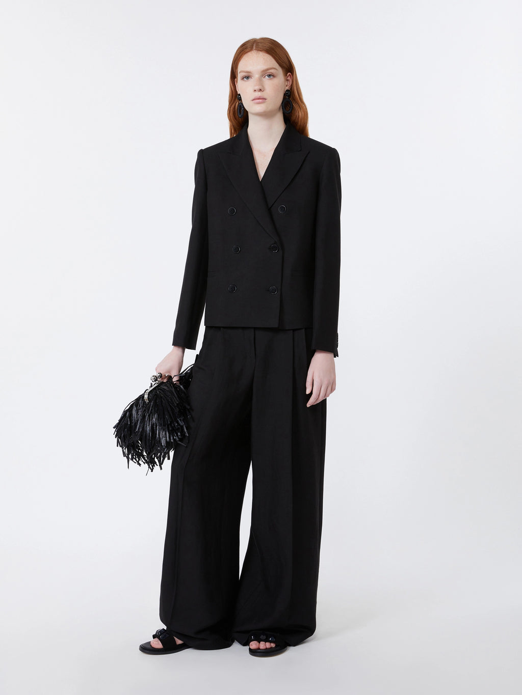 Weekend Max Mara, Valiero Viscose and Linen Trousers