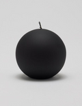 Balmuir, Velvet ball candle 10cm Black