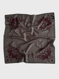 Le Scarf, Two sided Wool-Silk Scarf, Taupe
