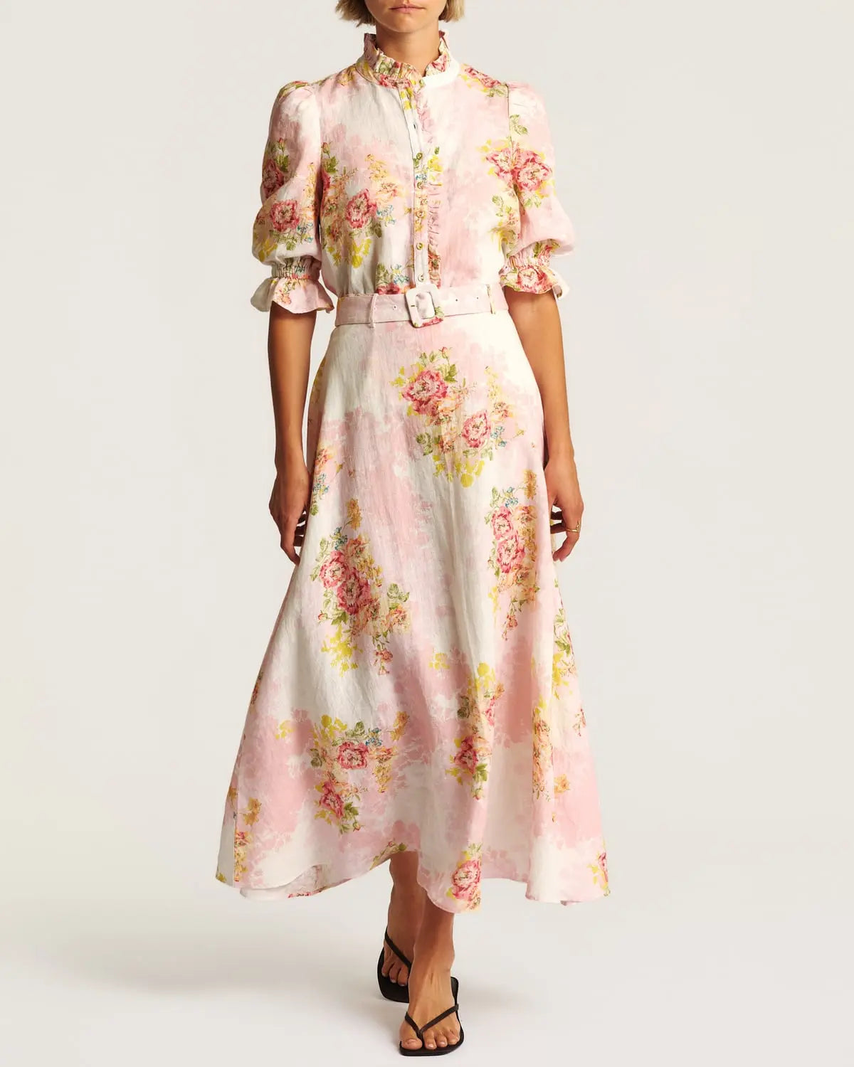 byTiMo, Linen Ruffle Blouse