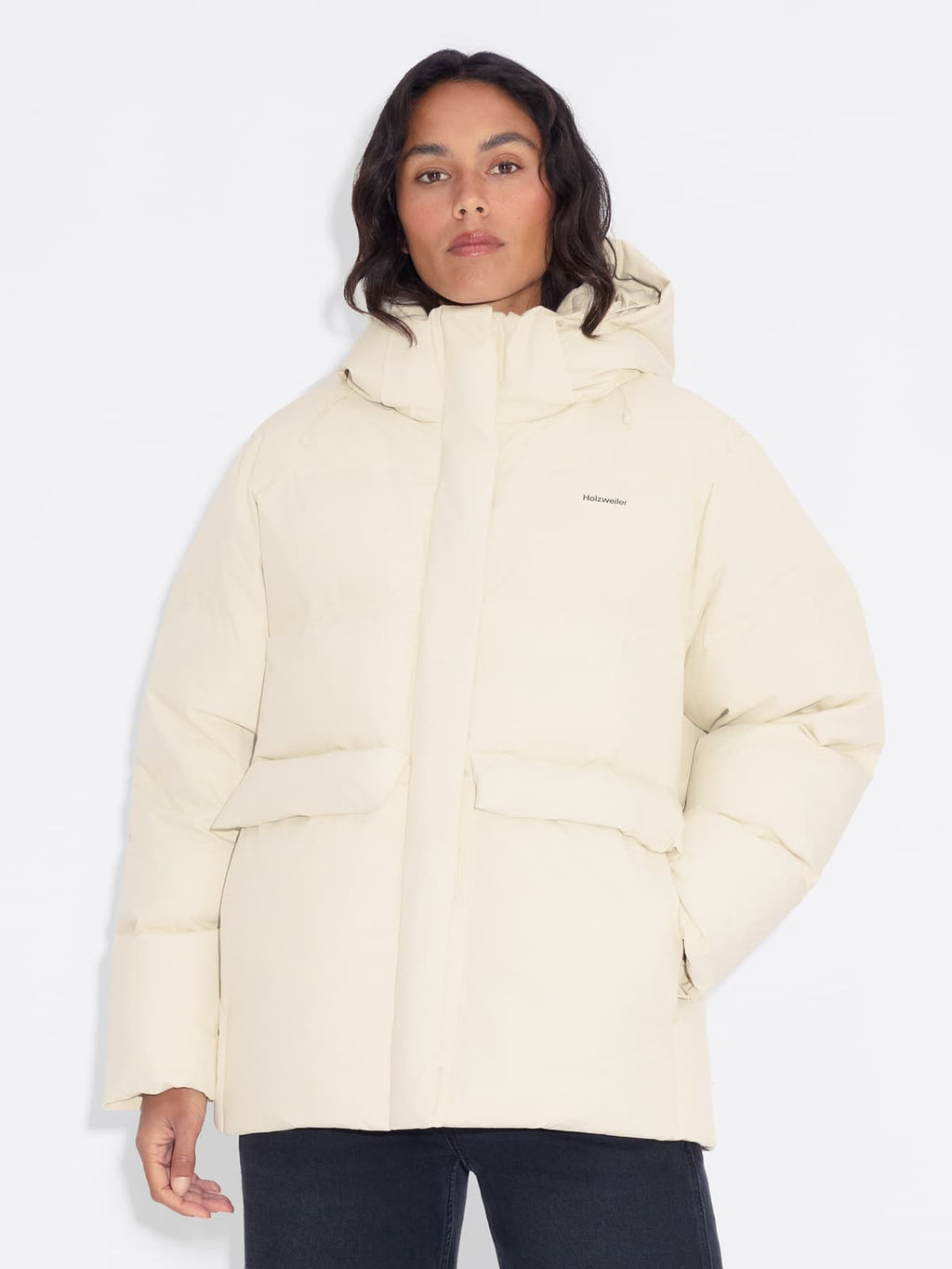 Besseggen Down Jacket Ecru, Holzweiler