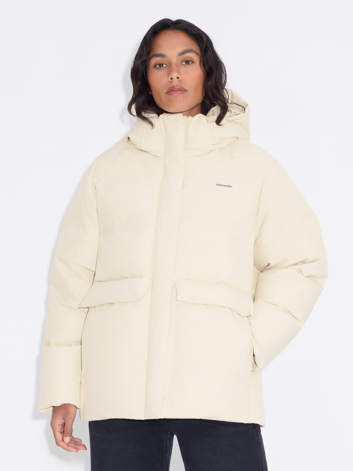 Besseggen Down Jacket Ecru, Holzweiler