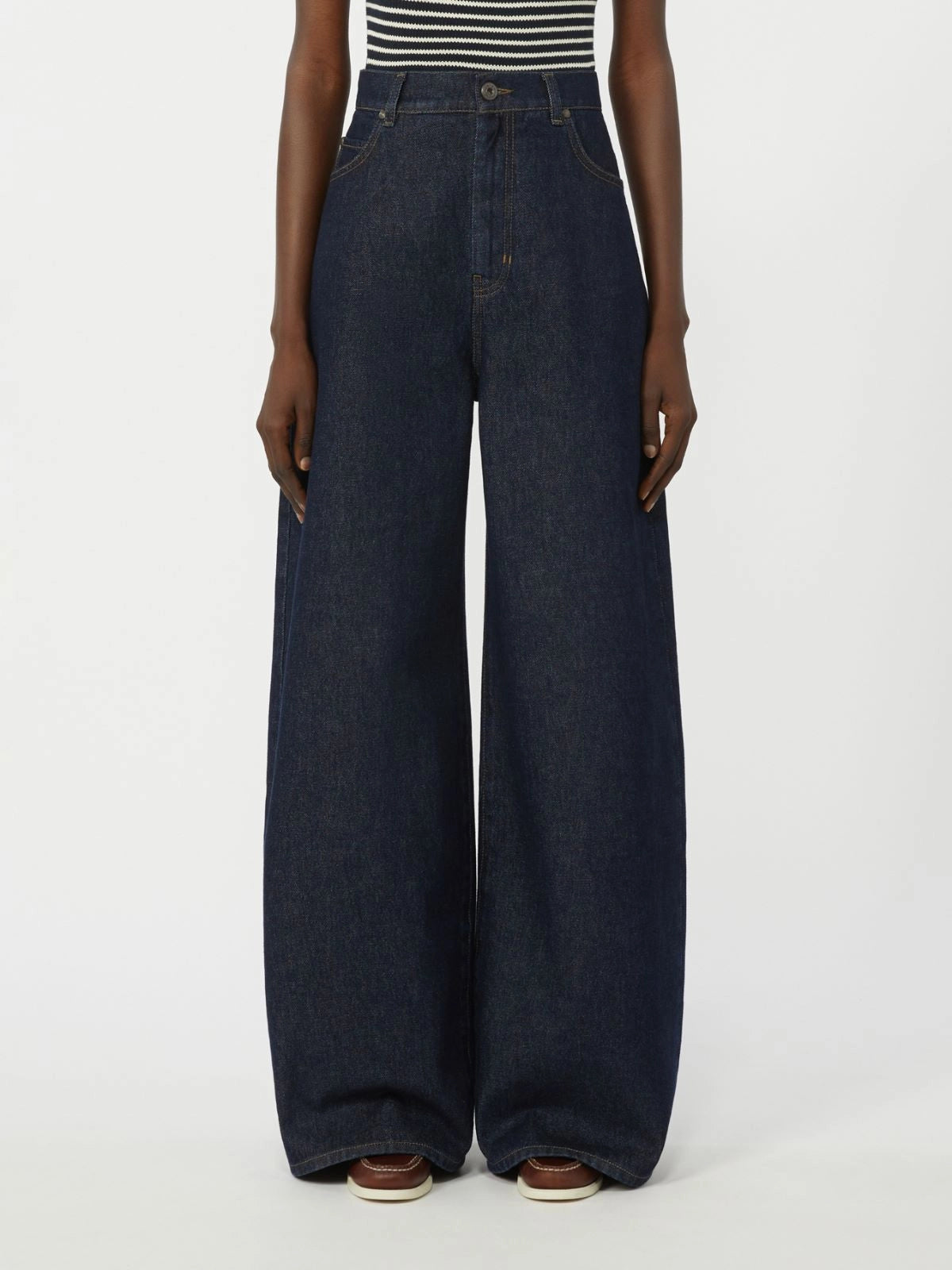 Weekend Max Mara, Tabella Wide-leg Jeans Navy