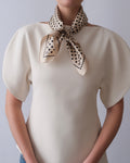 POLKADOT SCARF | SAND | 65 CM