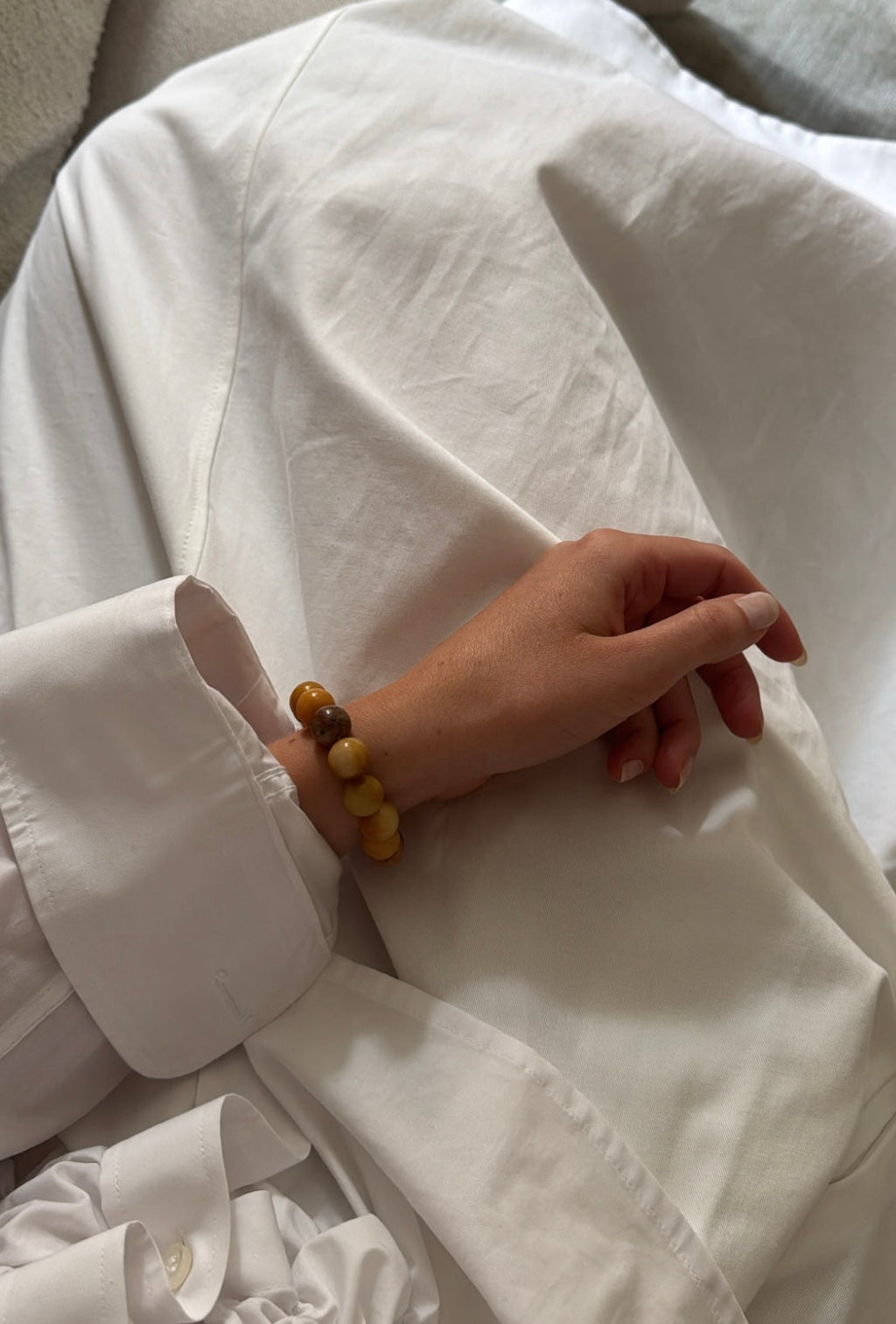 Chunky Orange Aventurine Stretch Bracelet