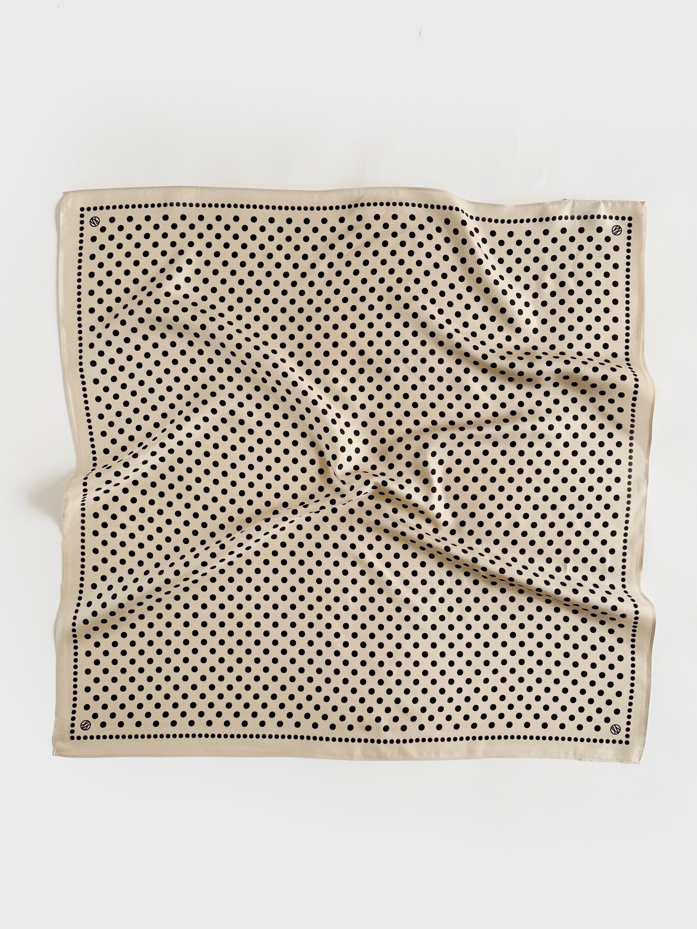 POLKADOT SCARF | SAND | 65 CM