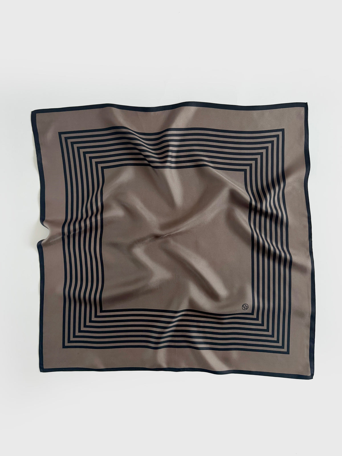 STRIPED SCARF | TAUPE | 65 CM