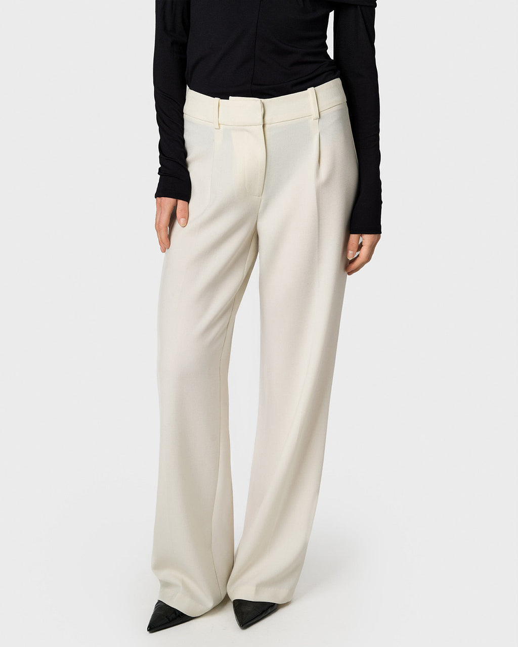 Ingrid Wool Trousers Creme