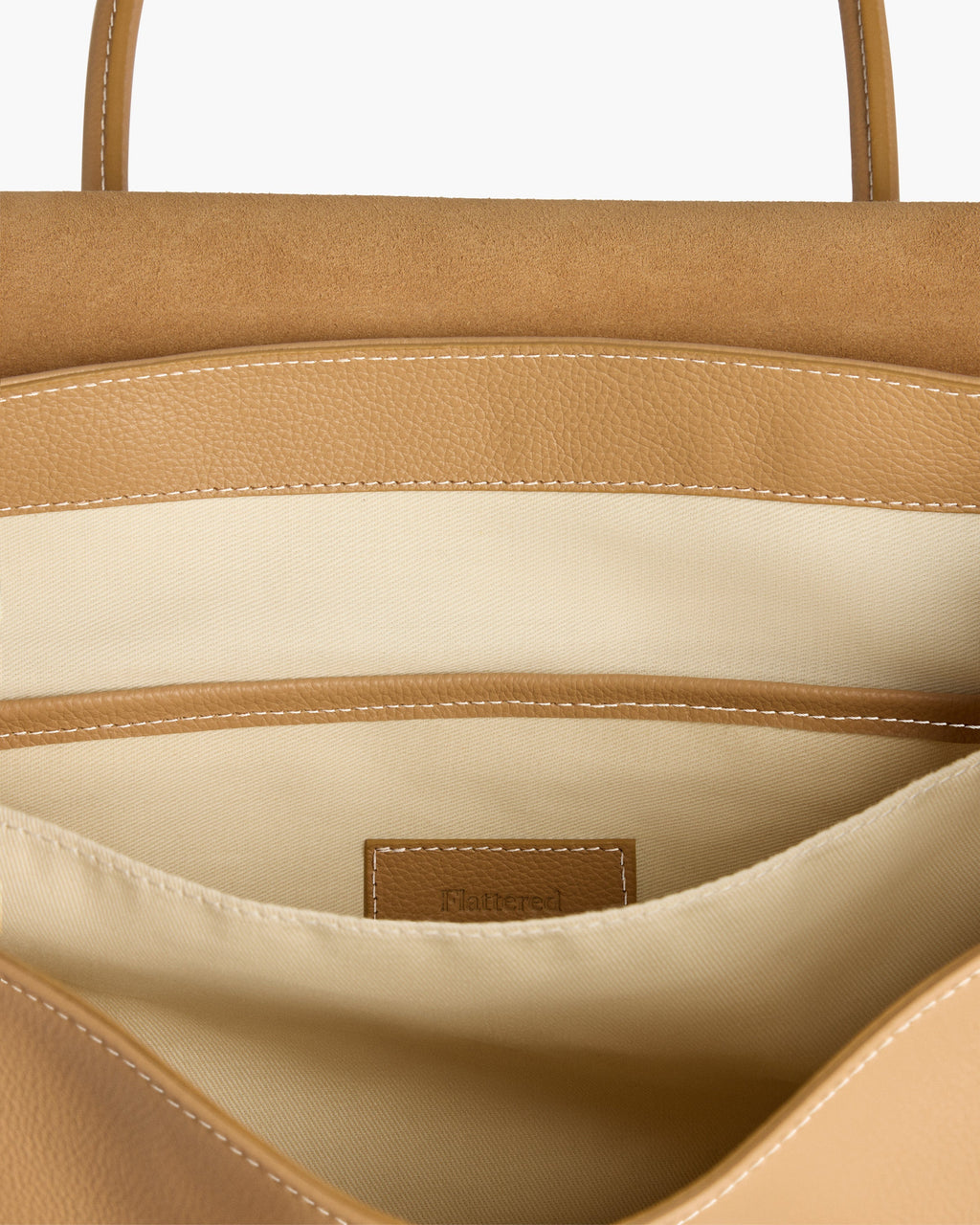 Lydia Tote Bag Grained Leather Cognac