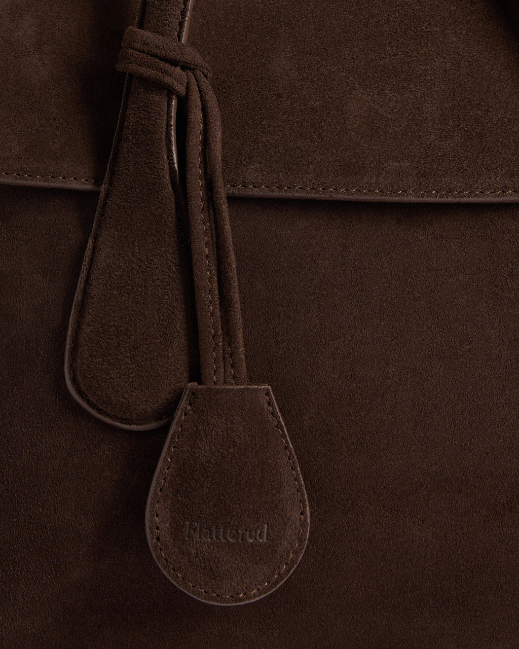 Lydia Tote Bag Suede Chocolate