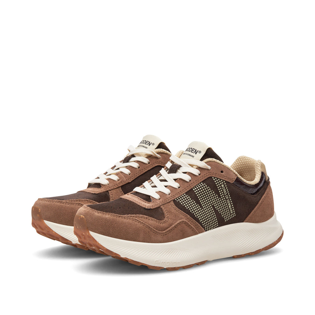 Mathilde Runner Suede - Chocolate Multi