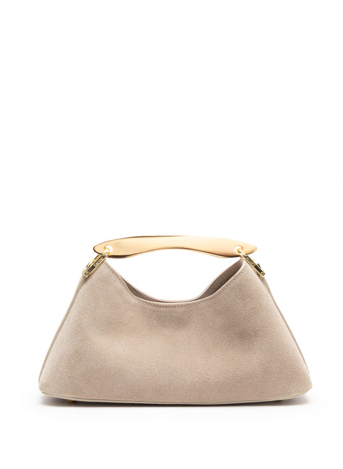 Mini Boomerang Suede Earth - Gold