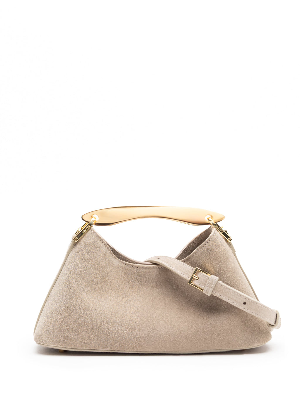 Mini Boomerang Suede Earth - Gold