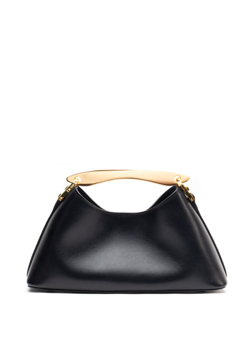 Mini Boomerang Leather Black - Gold