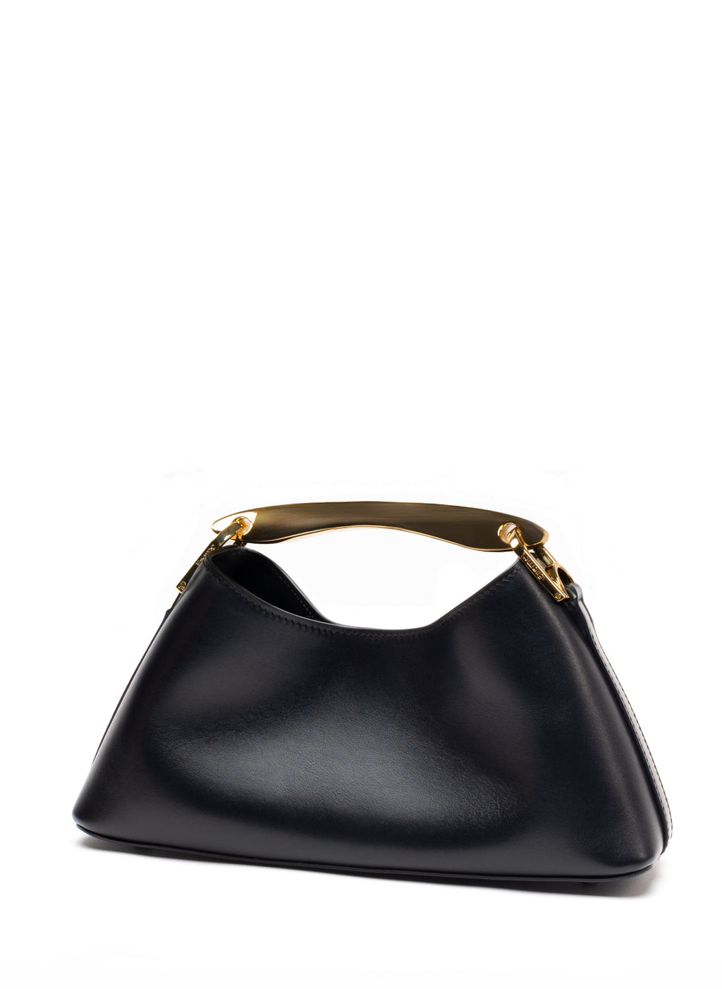 Mini Boomerang Leather Black - Gold