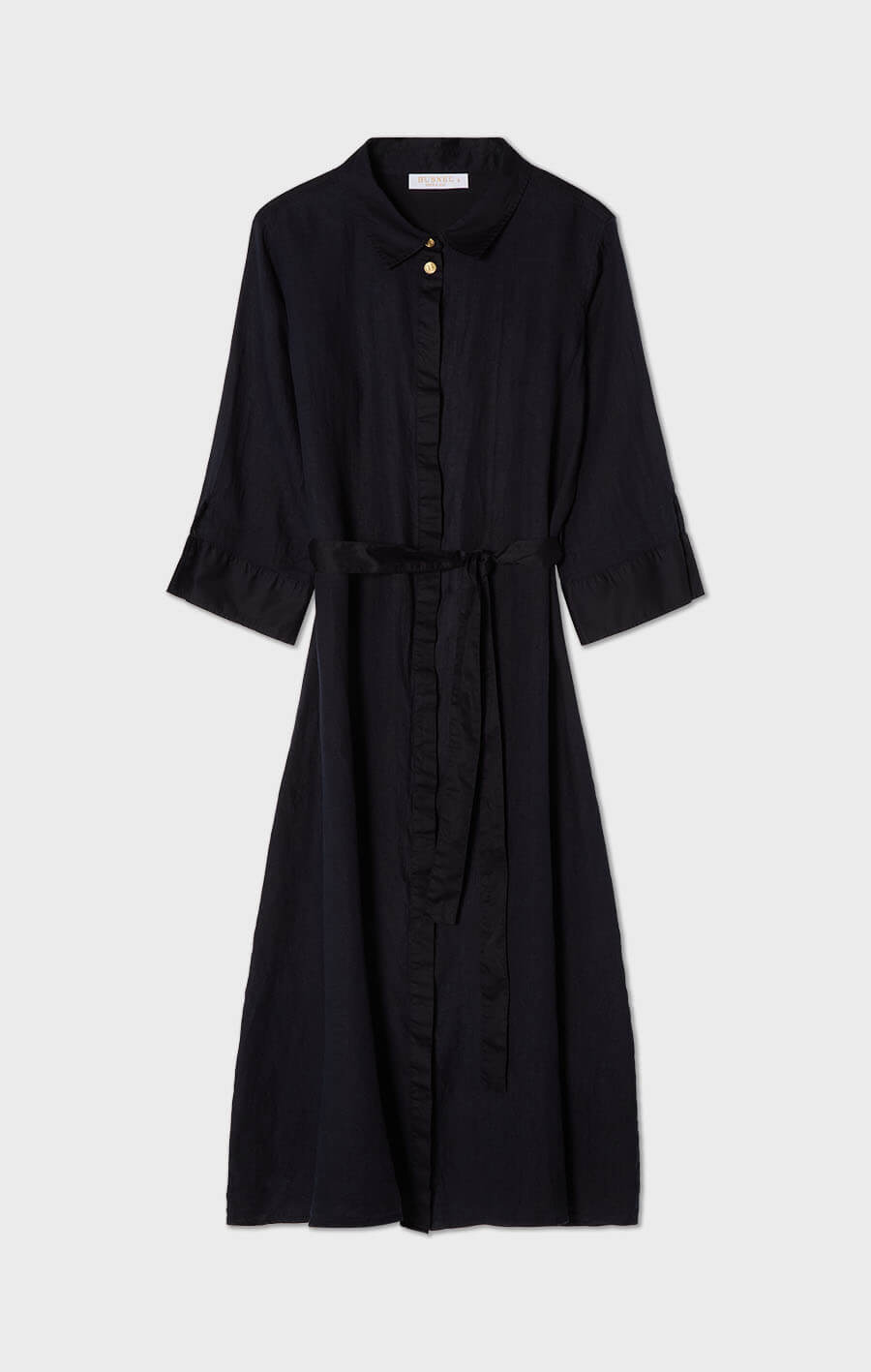 Nala Linen Midi Dress Marine