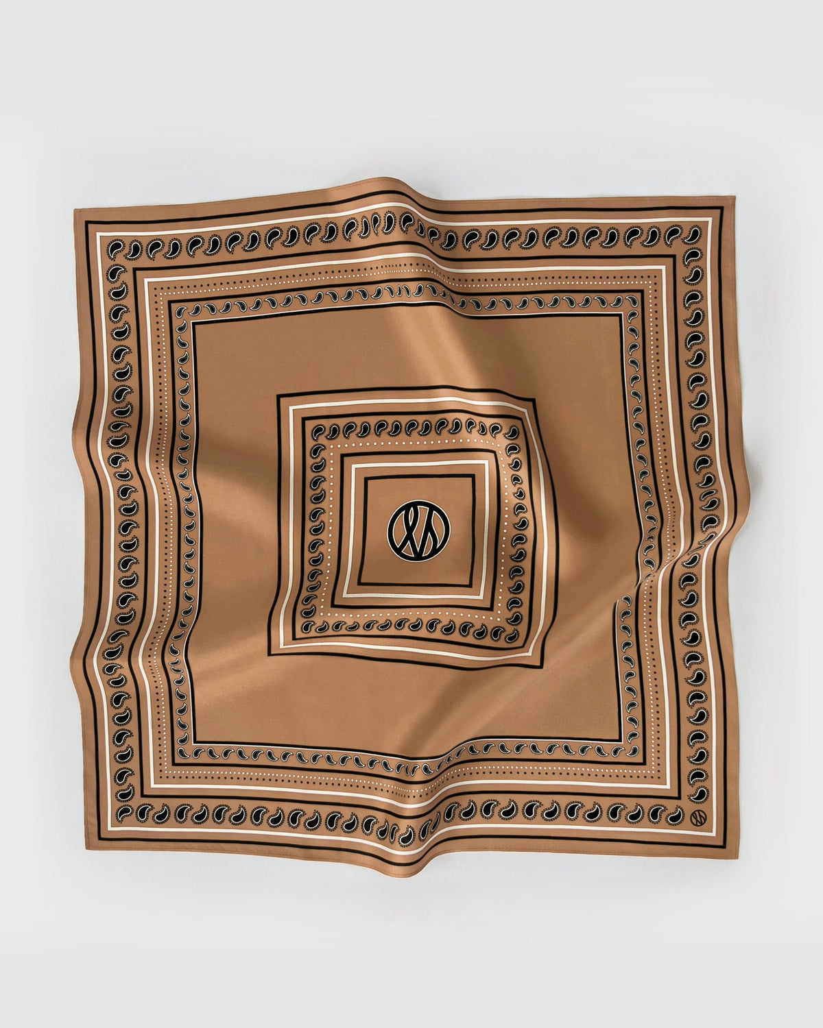 PAISLEY SCARF | CAPPUCCINO | 50 CM