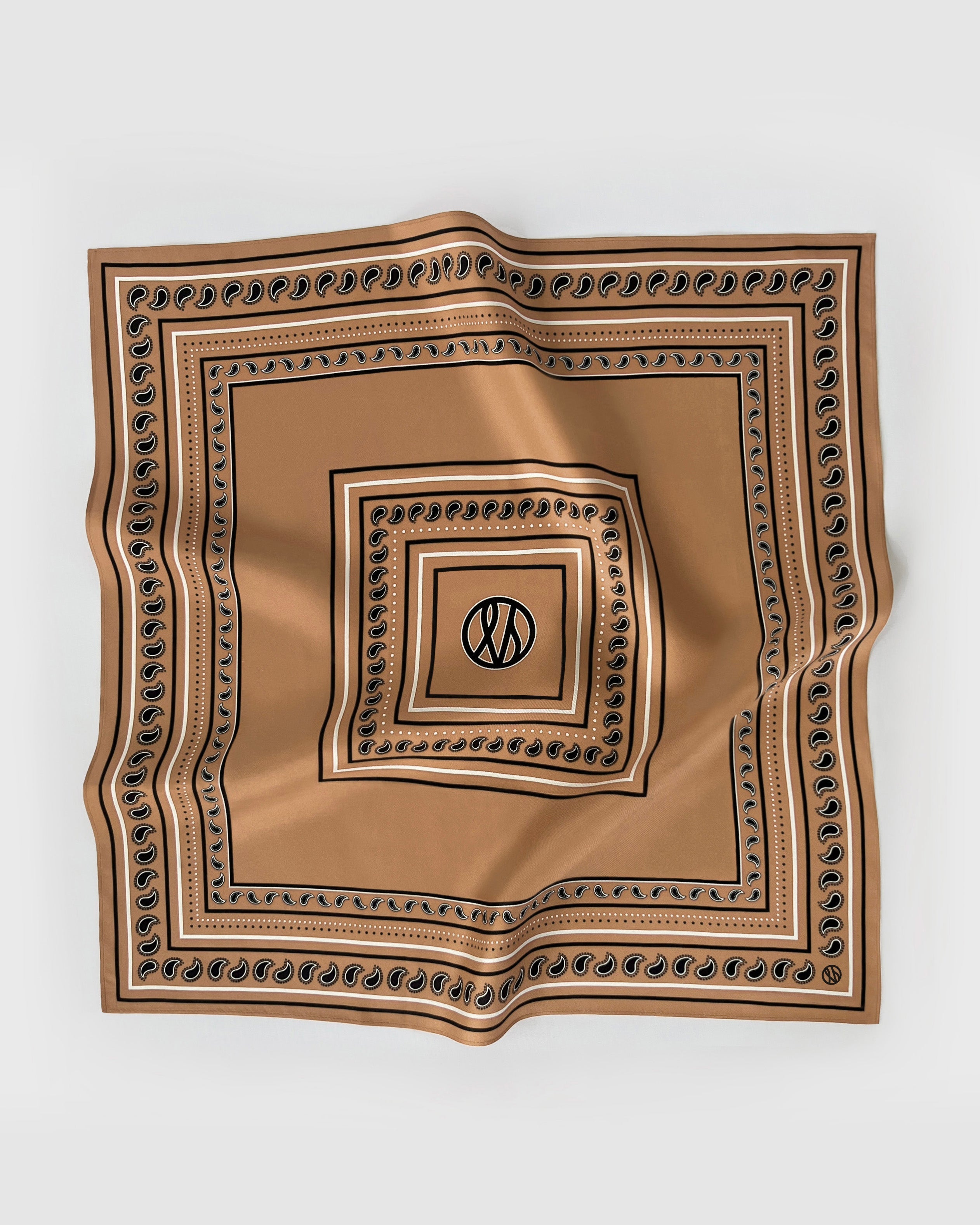 PAISLEY SCARF | CAPPUCCINO | 50 CM