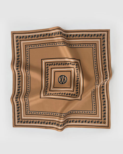 PAISLEY SCARF | CAPPUCCINO | 50 CM