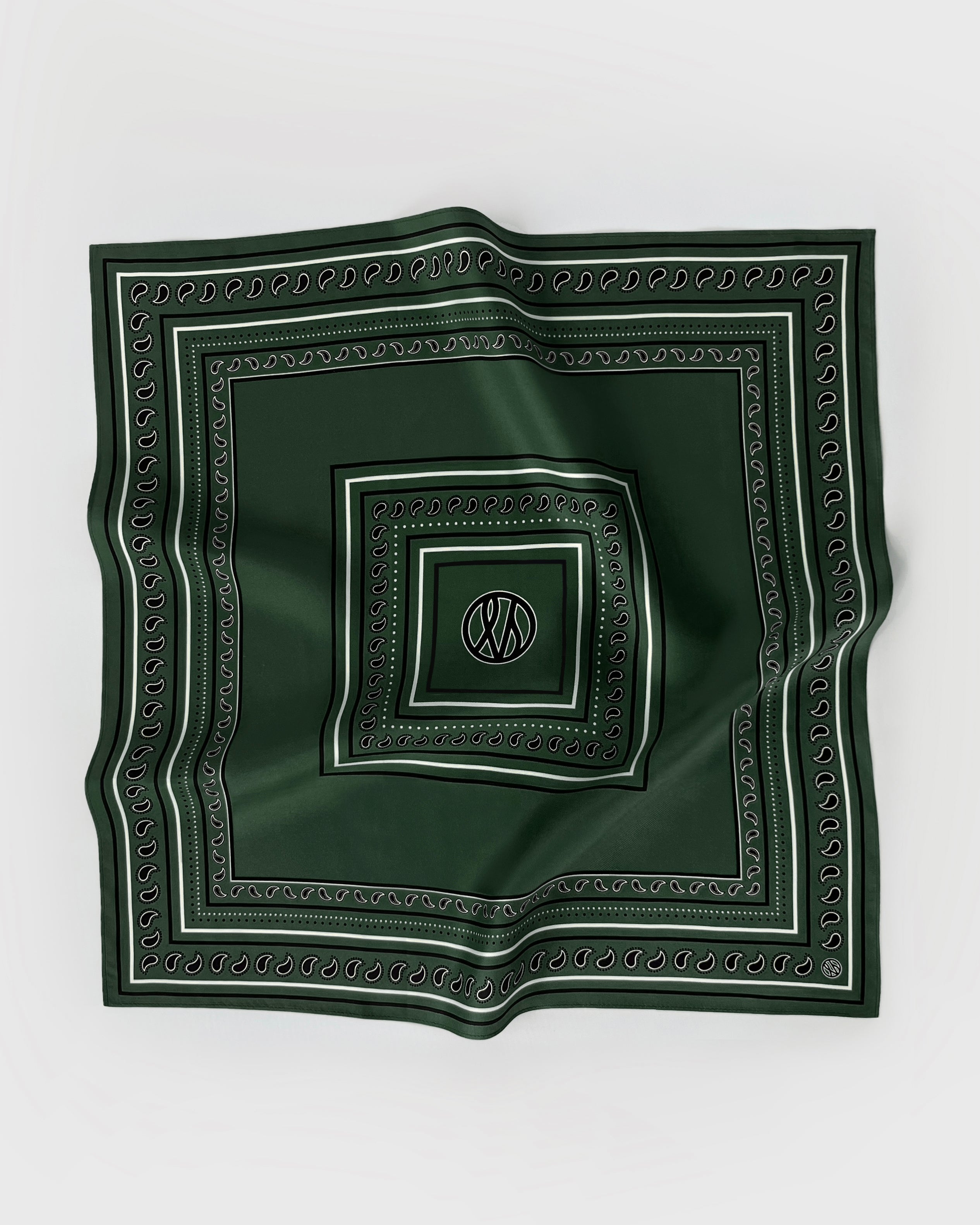 PAISLEY SCARF | GREEN | 50 CM