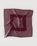STRIPED SCARF | WINE RED | 50 CM