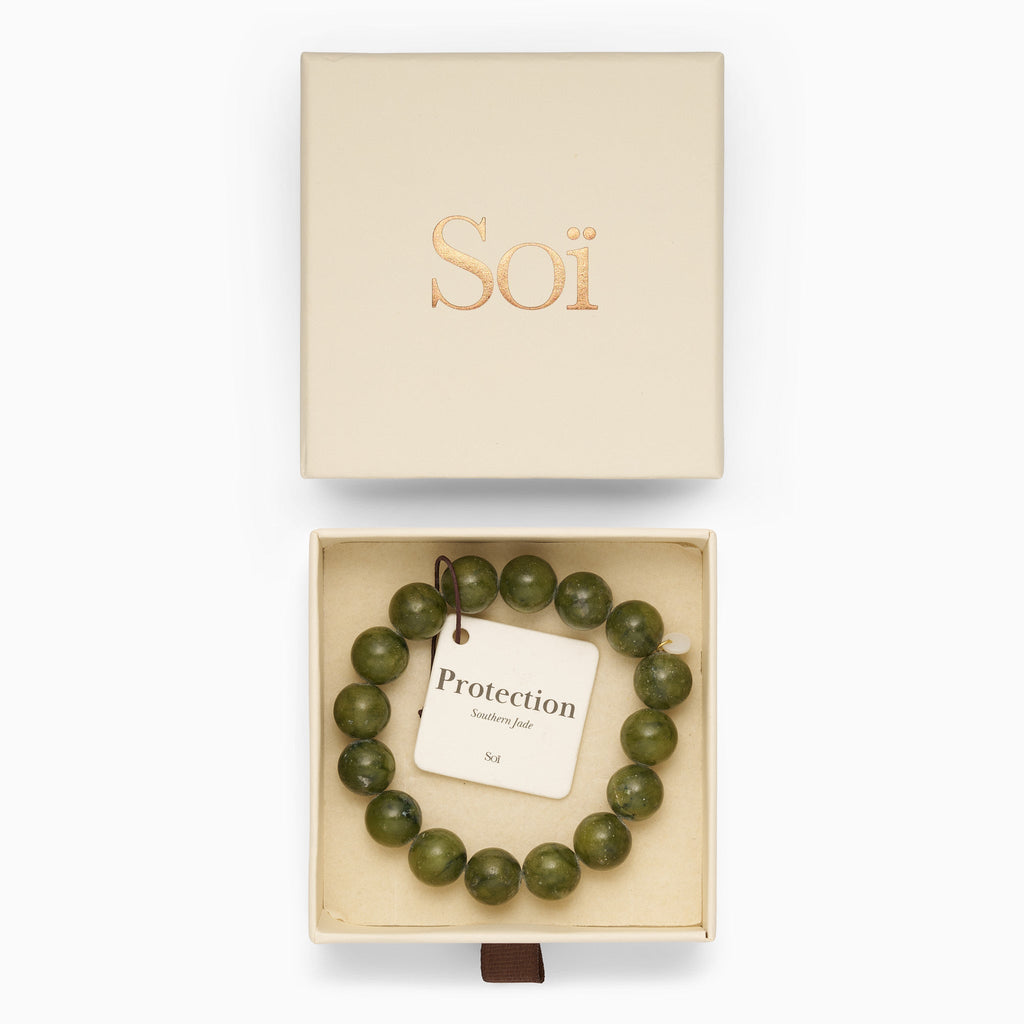 Chunky Southern Jade Stretch Bracelet