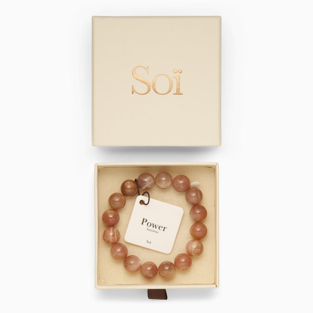 Chunky Sunstone Stretch Bracelet