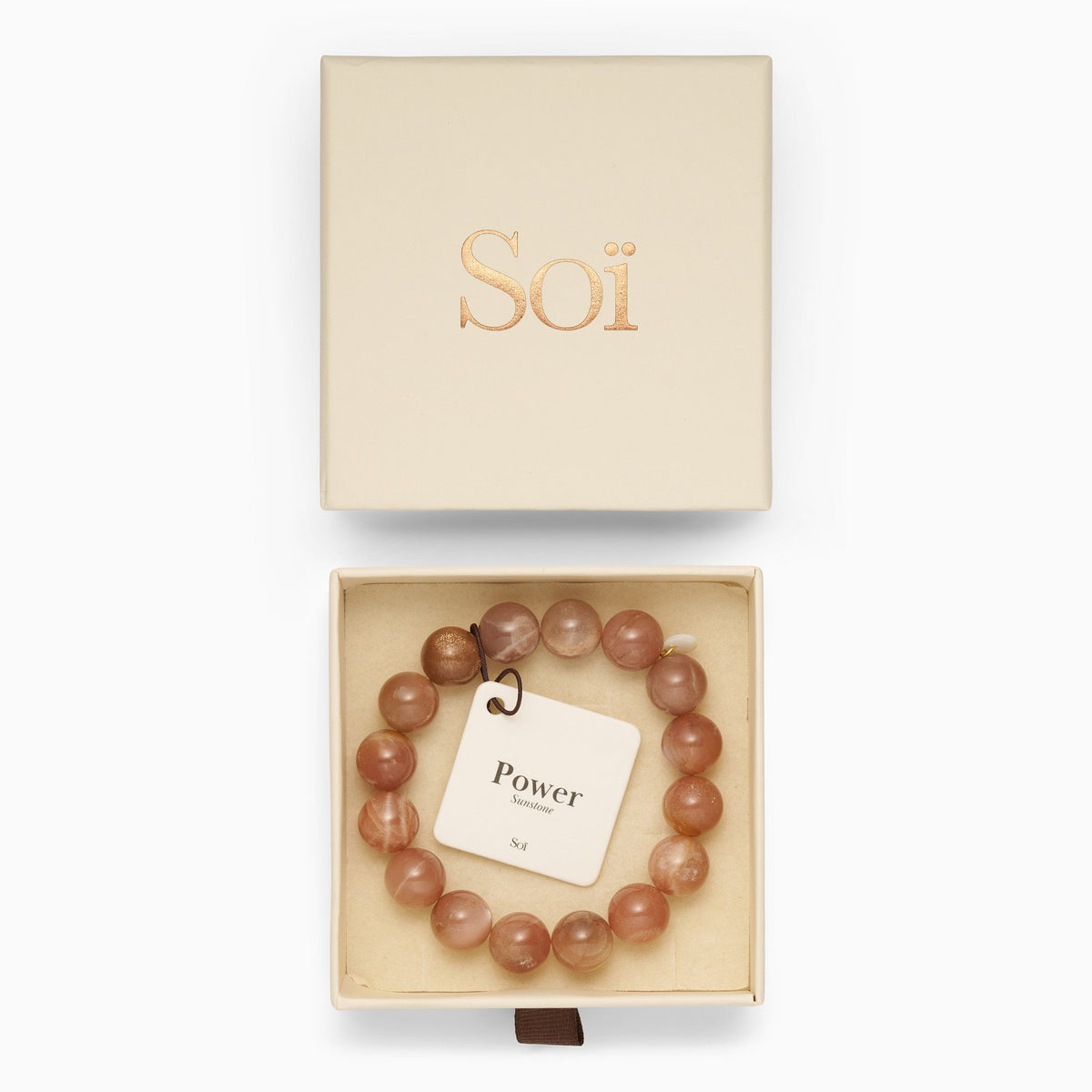 Chunky Sunstone Stretch Bracelet