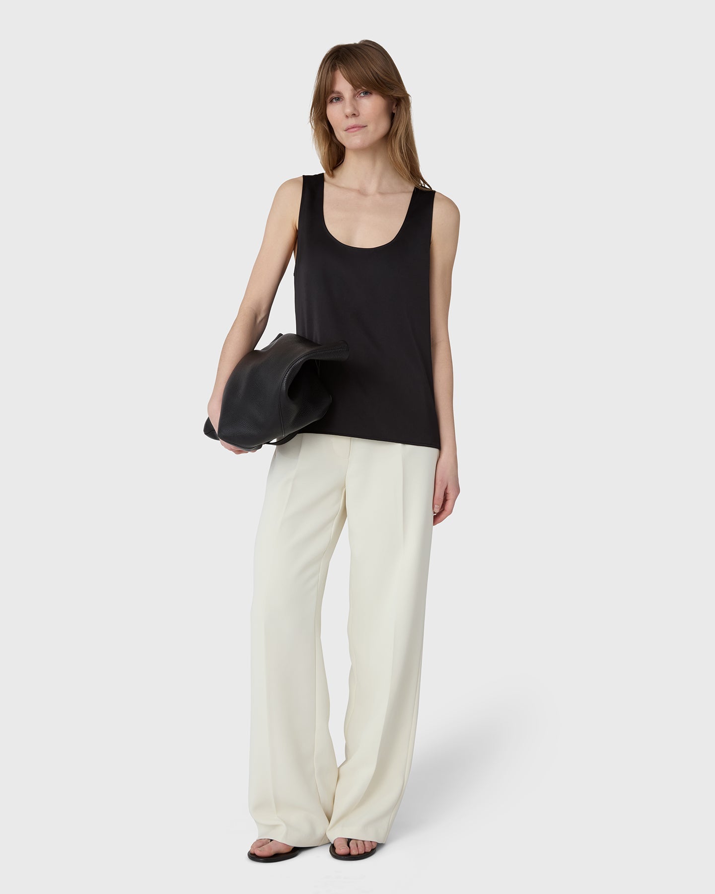 The Scala Satin Tank Top