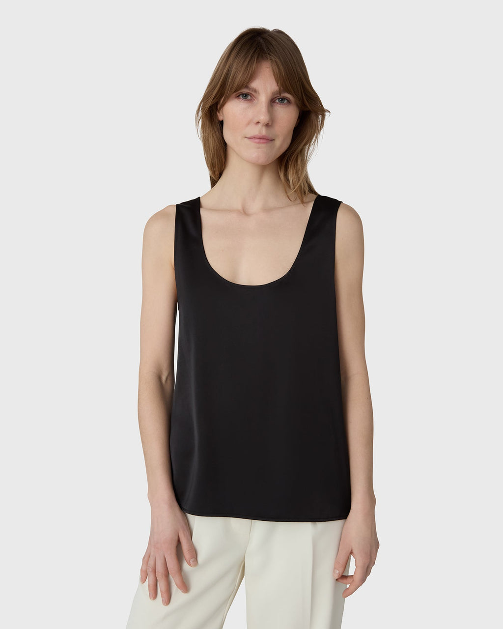 The Scala Satin Tank Top