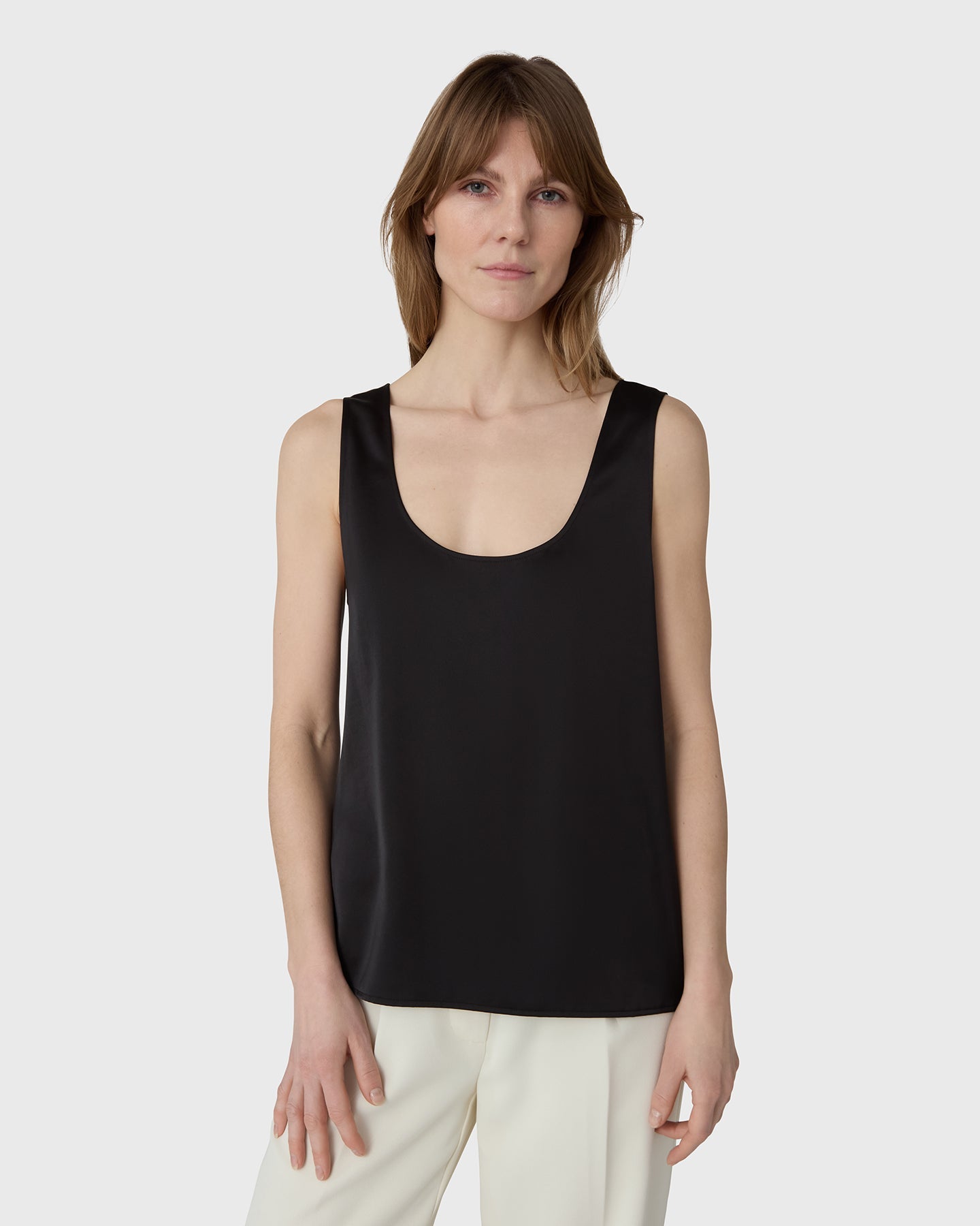 The Scala Satin Tank Top