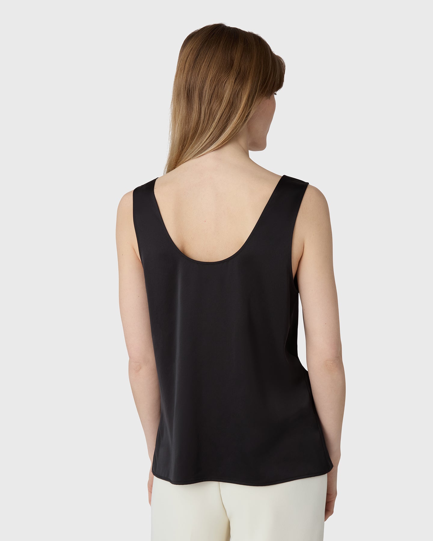 The Scala Satin Tank Top