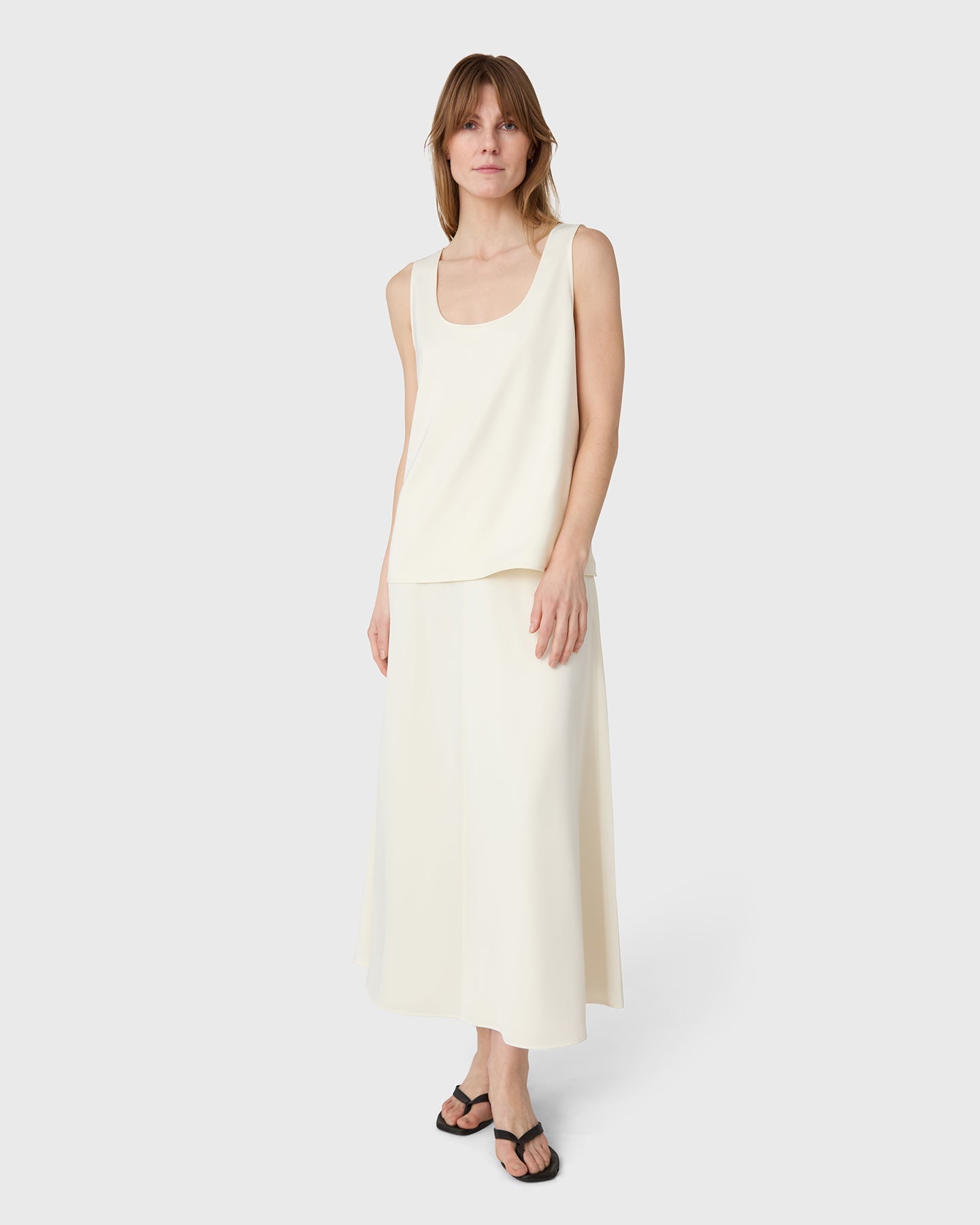The Scala Satin Tank Top