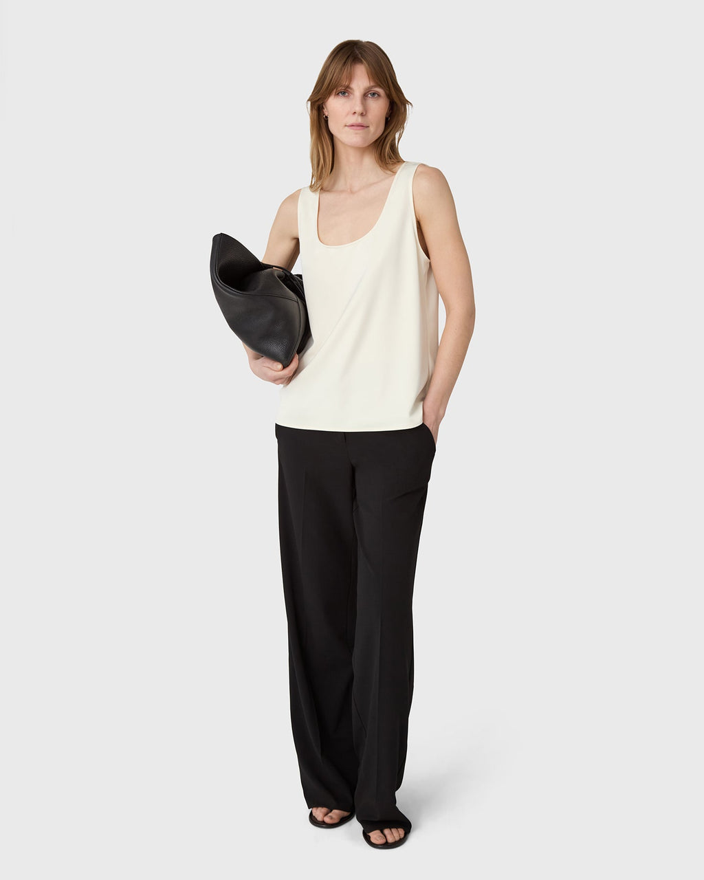 The Scala Satin Tank Top