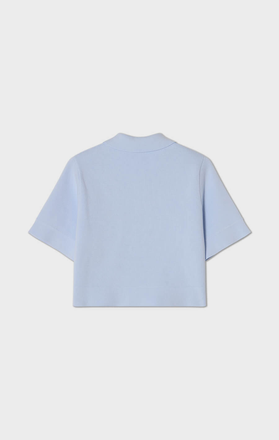 Valery Cropped Cotton Jacket Ice Blue