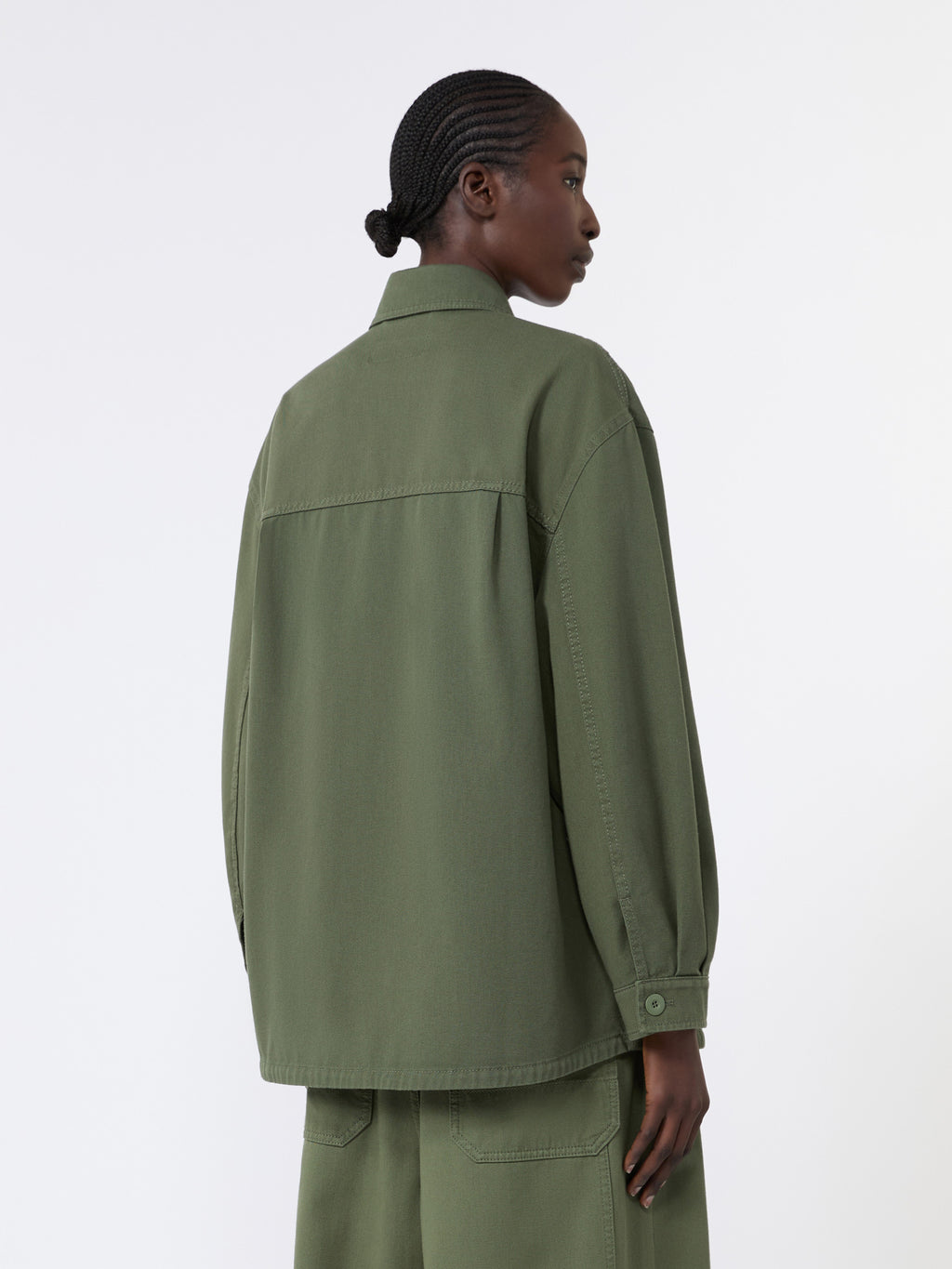 Embroidered cotton canvas jacket